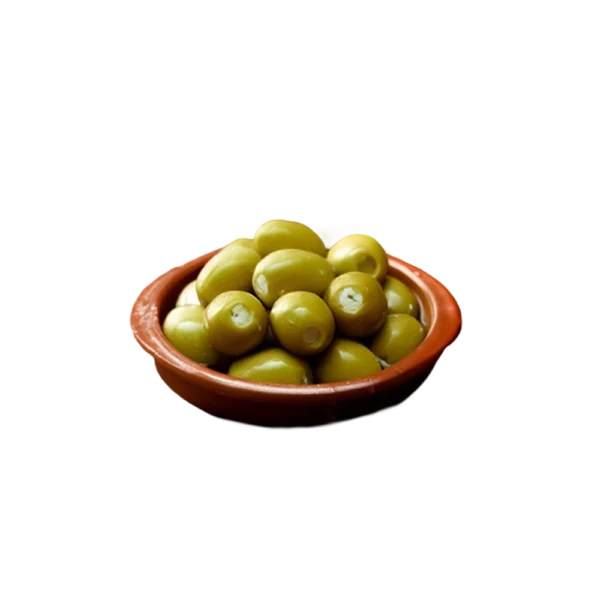 Groene olijf met geitenkaas