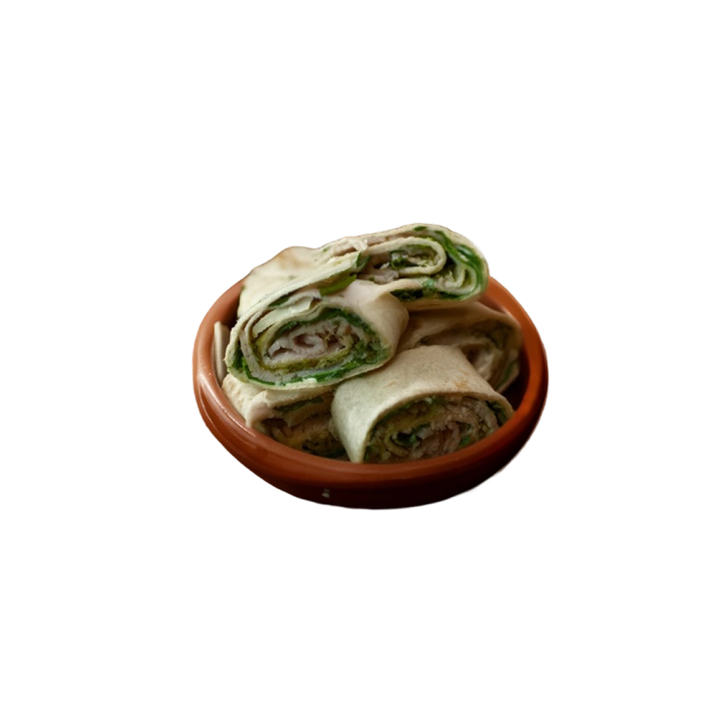 Kip-pesto wrap (6 stukjes)