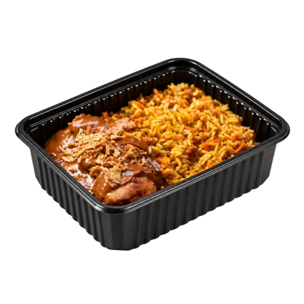 Nasi met Kipsate
