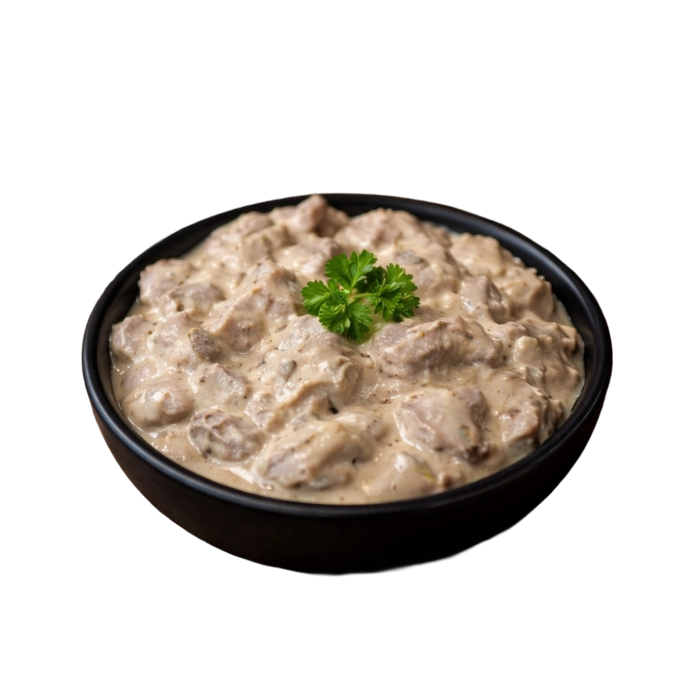Varkenshaas in roomsaus